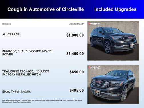 Ebony Twilight Metallic 2019 GMC Acadia SLT-1