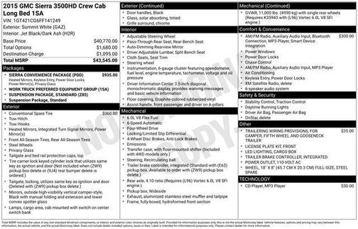 2015 GMC Sierra 3500 Base