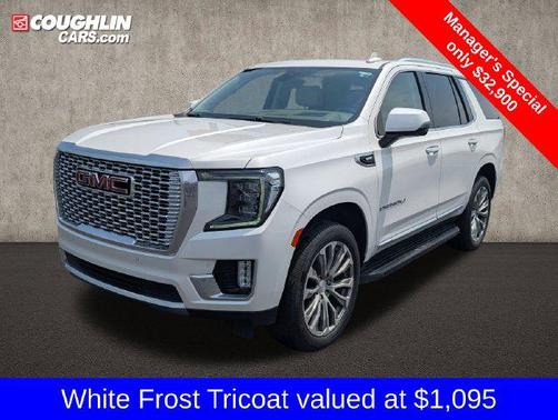 White Frost Tricoat 2022 GMC Yukon Denali