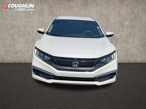 Platinum White Pearl 2021 Honda Civic LX