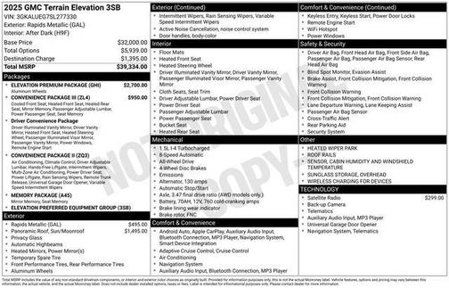 2025 GMC Terrain AWD Elevation