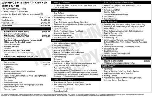 2024 GMC Sierra 1500 AT4