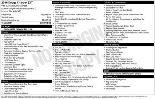 2016 Dodge Charger SXT