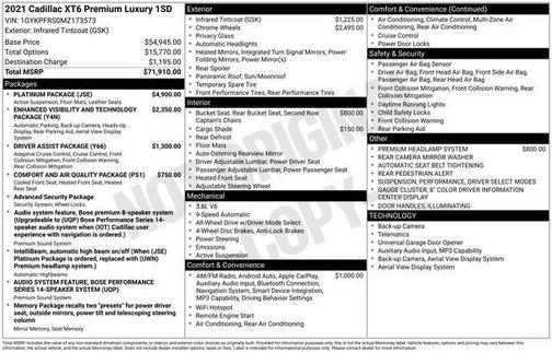 2021 Cadillac XT6 Premium Luxury AWD