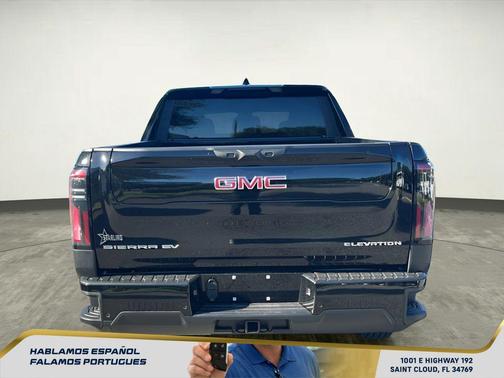 Onyx Black 2026 GMC Sierra EV Standard Range Elevation