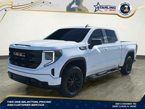 Summit White 2025 GMC Sierra 1500 Elevation