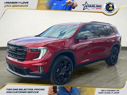 Volcanic Red Tintcoat 2026 GMC Acadia Elevation FWD
