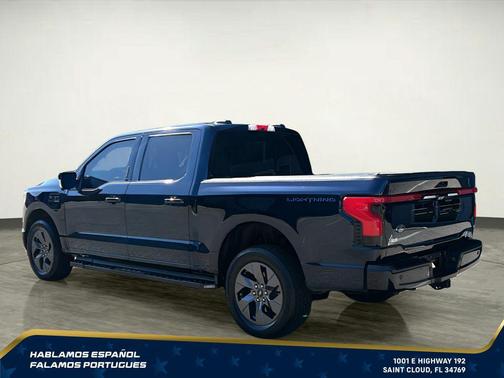 Antimatter Blue Metallic 2023 Ford F-150 Lightning LARIAT