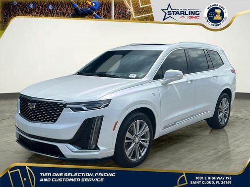 Crystal White Tricoat 2023 Cadillac XT6 Premium Luxury FWD