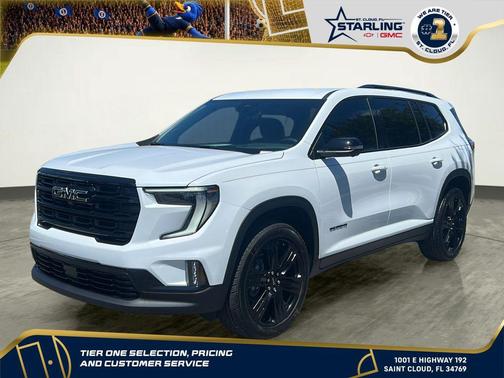 Glacier White Tricoat 2026 GMC Acadia Elevation FWD