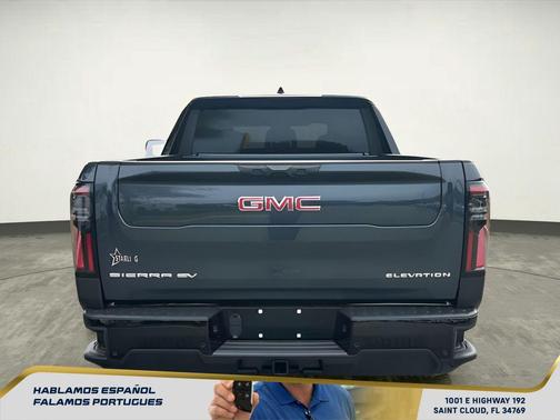 Deep Ocean Metallic 2026 GMC Sierra EV Standard Range Elevation
