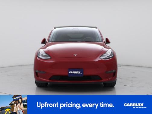 Red 2021 Tesla Model Y Long Range