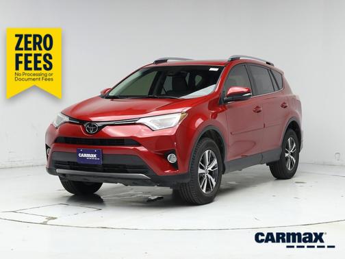Red 2017 Toyota RAV4 XLE