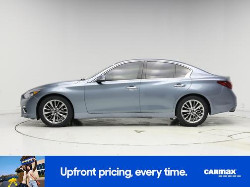 Blue 2020 INFINITI Q50 Luxe