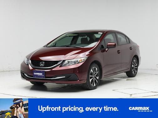 Burgundy 2015 Honda Civic EX