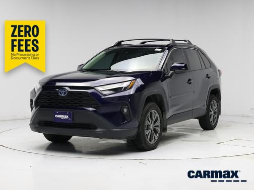 Blue 2024 Toyota RAV4 Hybrid XLE Premium
