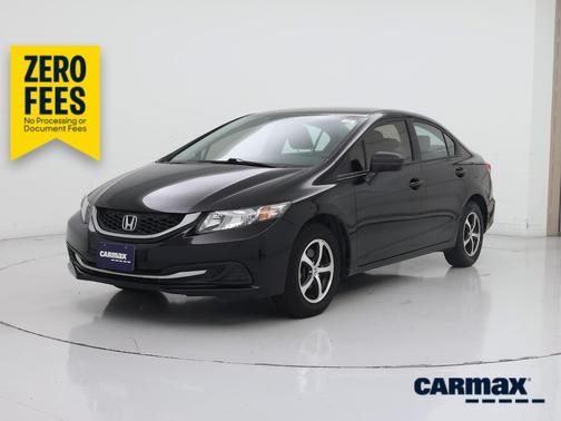 Black 2015 Honda Civic SE