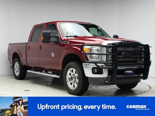Red 2016 Ford F-250 Lariat