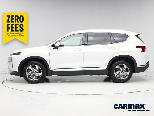 White 2021 Hyundai SANTA FE SEL