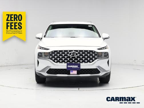 White 2021 Hyundai SANTA FE SEL