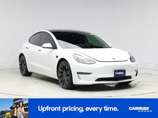 White 2021 Tesla Model 3 Performance