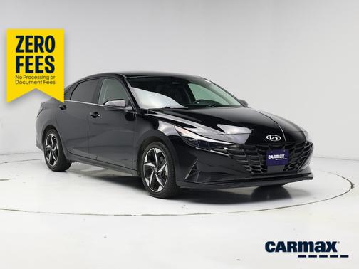 Black 2021 Hyundai ELANTRA HEV Limited