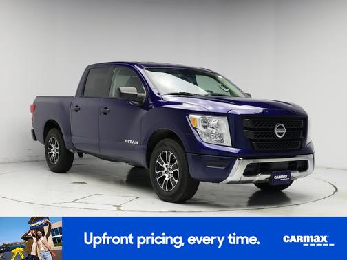 Blue 2022 Nissan Titan SV