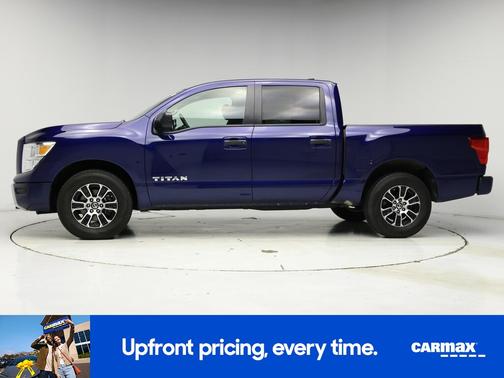 Blue 2022 Nissan Titan SV