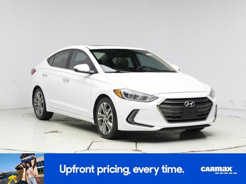 White 2017 Hyundai ELANTRA Limited