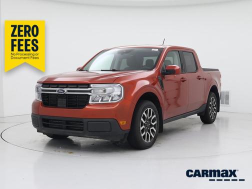 Red 2022 Ford Maverick Lariat