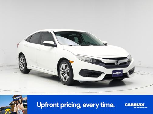 White 2016 Honda Civic LX