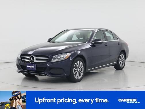 Blue 2015 Mercedes-Benz C-Class