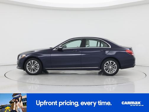 Blue 2015 Mercedes-Benz C-Class