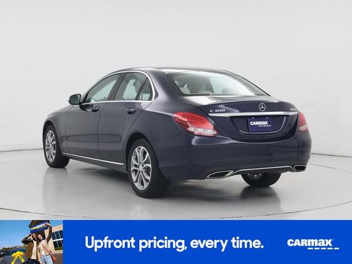 Blue 2015 Mercedes-Benz C-Class