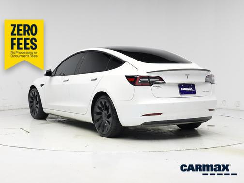 White 2021 Tesla Model 3 Performance