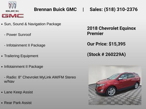 Cajun Red Tintcoat 2018 Chevrolet Equinox Premier w/2LZ