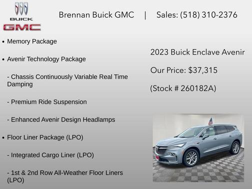 Moonstone Gray Metallic 2023 Buick Enclave Avenir AWD