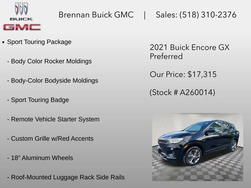 Ebony Twilight Metallic 2021 Buick Encore GX Preferred