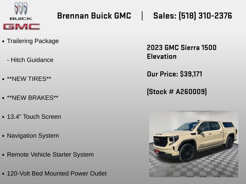 Desert Sand Metallic 2023 GMC Sierra 1500 Elevation
