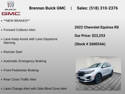 Silver Ice Metallic 2022 Chevrolet Equinox AWD RS