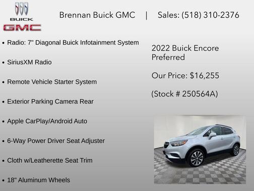 Quicksilver Metallic 2022 Buick Encore Preferred