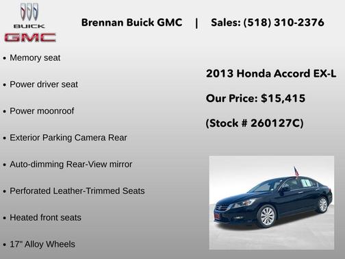 Crystal Black Pearl 2013 Honda Accord EX-L