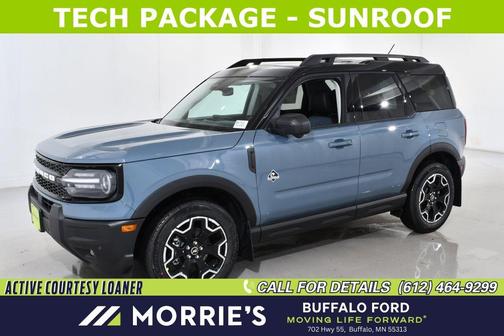 Azure Gray Metallic 2025 Ford Bronco Sport Outer Banks SUV