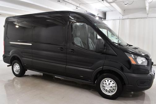 Black Metallic 2026 Ford Transit-250 148 WB Medium Roof Cargo