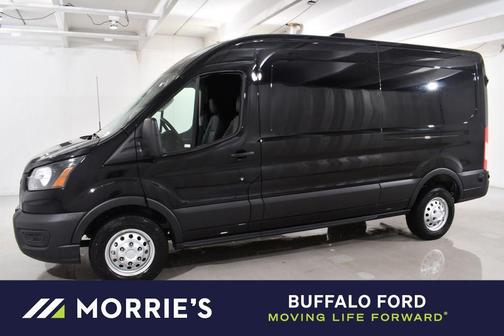 Black Metallic 2026 Ford Transit-250 148 WB Medium Roof Cargo