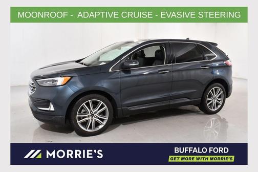 Stone Blue Metallic 2024 Ford Edge Titanium