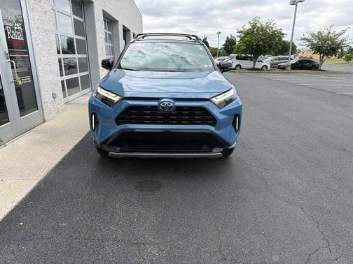 Cavalry Blue/Midnight Black Metallic 2024 Toyota RAV4 Hybrid SE