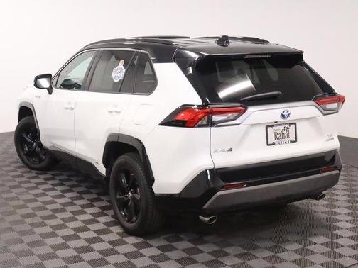 Blizzard Pearl w/Midnight Black Roof 2020 Toyota RAV4 Hybrid SE
