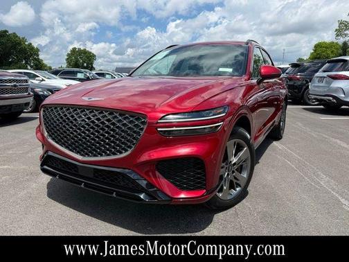 Red 2022 Genesis GV70 3.5T Sport
