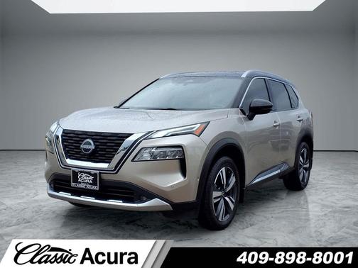 Champagne Silver Metallic/Super Black 2022 Nissan Rogue Platinum